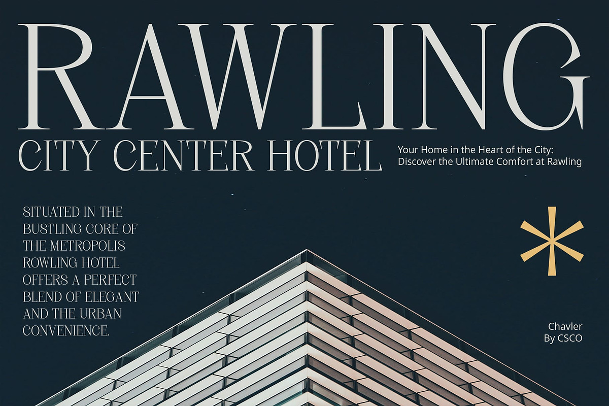 Chavler – Serif Typeface, a Serif Font by Craft Supply Co. (Photo 3 of 8)