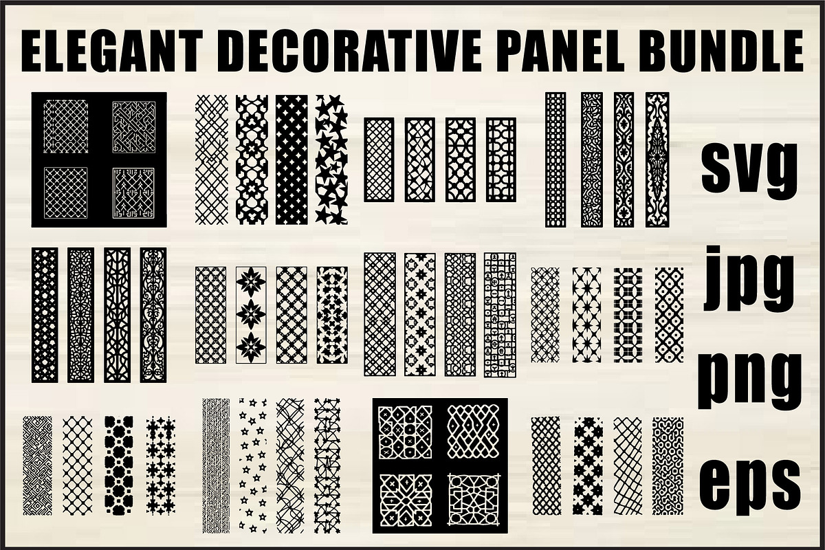 Elegant Laser Cut Panel Set, an Object Graphic by Creativeshirt (Photo 1 of 13)