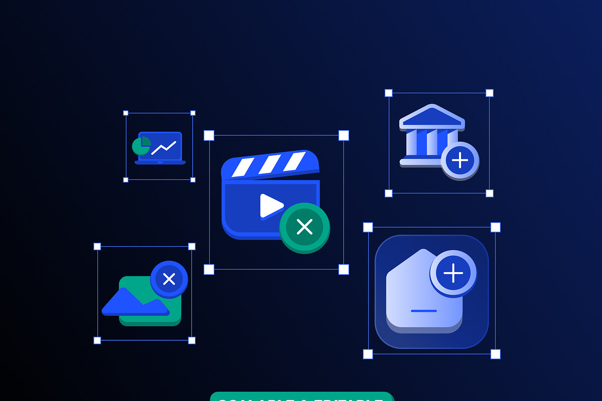 FORTIS - Bold Colorfull Icon Pack, a Solid Icon by BROCZ Store (Photo 3 of 8)