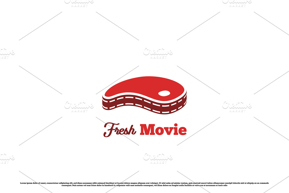 Food Movie Logo Design Icon, a Branding & Logo Template by Morvana Crew