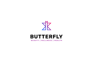 Line Art Butterfly Logo