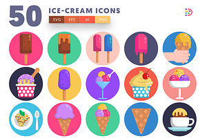 50 Ice-Cream Icons
