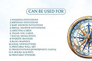 Travel Watercolor Clipart Set, a Decorative Illustration by Arslan (Thumbnail 16 of 17)