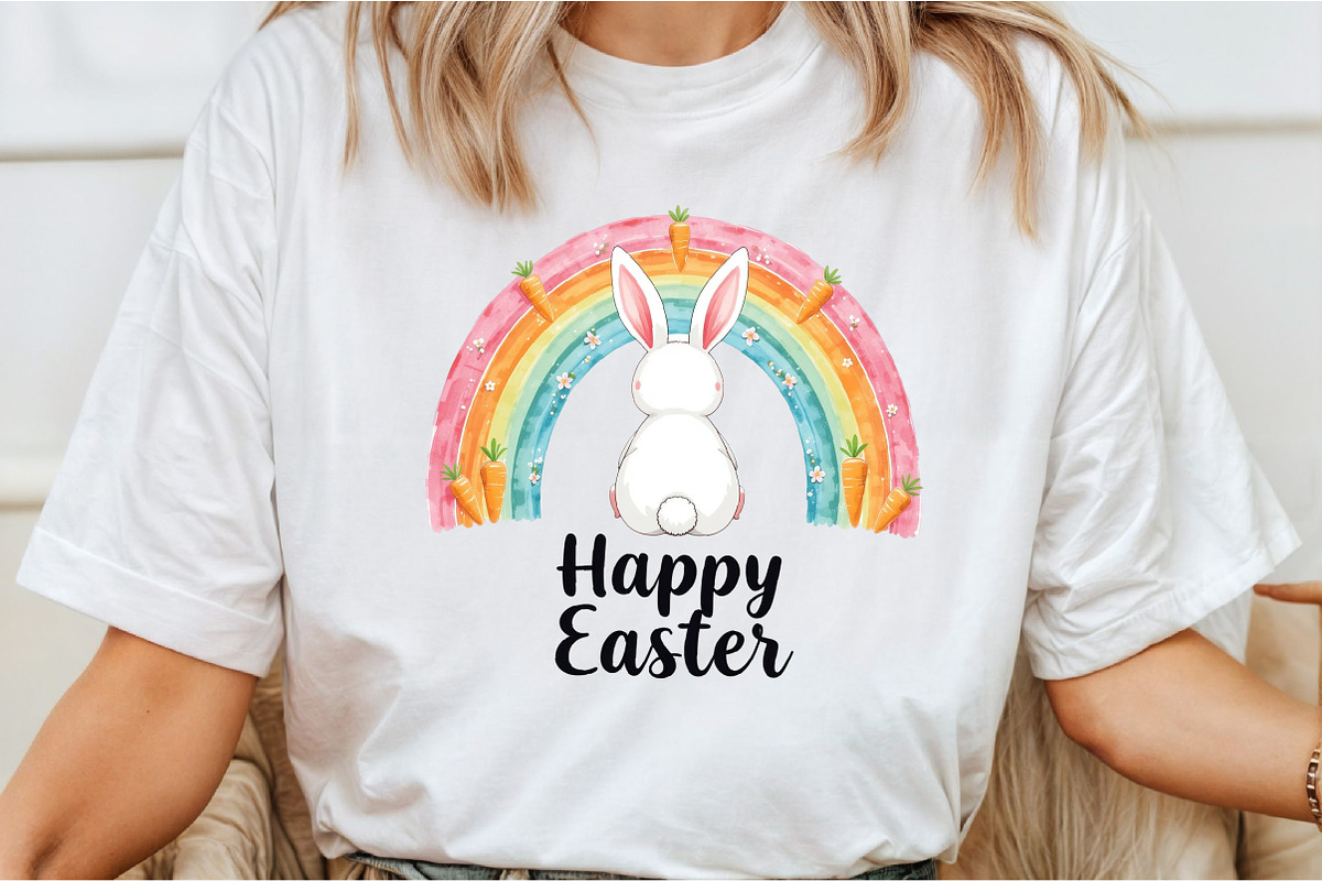 Happy Easter Clipart, an Illustration by DreamCafeArt (Photo 2 of 7)