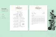 Water Color CV-Resume Tempalate *C, a Resume Template by Showy68 Template (Thumbnail 1 of 3)