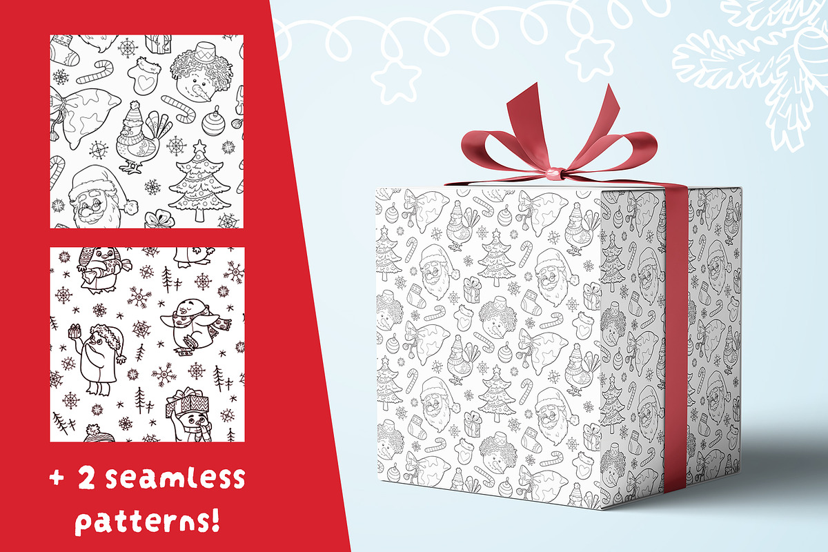 Black & White Christmas Illustration, an Object Graphic by Ksenya Savva (Photo 8 of 9)