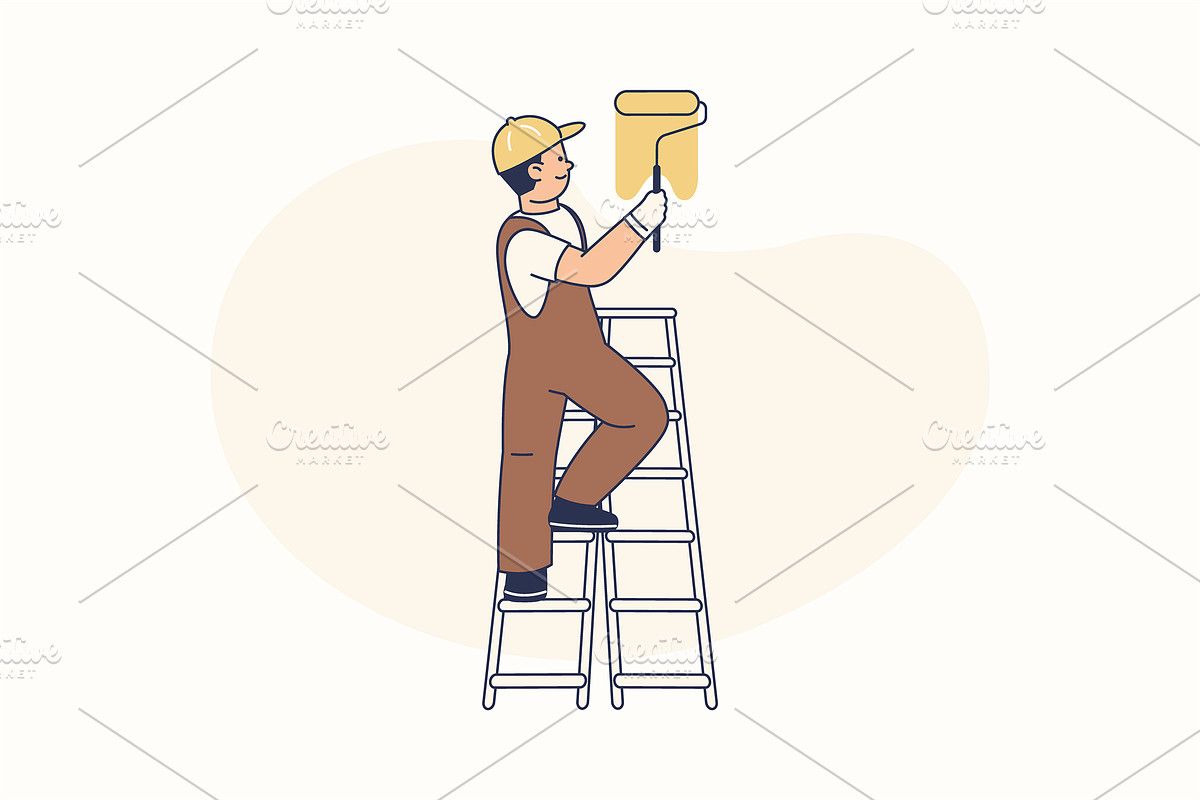 Construction Worker Illustration, an Object Graphic by Jump Studio (Photo 11 of 12)