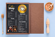 Coffee and bar menu template, a Flyer Template by iloveTemplate (Thumbnail 1 of 3)