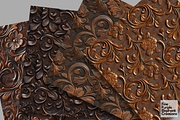 Brown Tooled Leather Embossed Cowboy, a Texture Graphic by Fine Purple Elephant (Thumbnail 3 of 5)