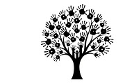family handprint tree silhouette, an Illustration by Amazin_art (Thumbnail 15 of 29)
