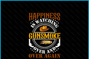 Happiness Is Watching Gun-Smoke SVG, a Graphic by Creativeusart (Thumbnail 2 of 4)