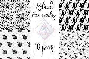 Black Lace Clipart