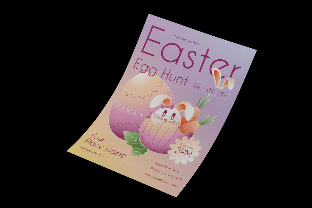Easter Egg Hunt Flyer, a Flyer Template by Neermana (Photo 2 of 4)