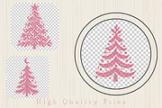 Pastel Christmas Trees PNG Bundle, a Decorative Illustration by Ink Gallery (Thumbnail 3 of 12)