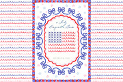 4th of July Coquette Scallop Bow, a Graphic by LABFcreations (Thumbnail 1 of 4)