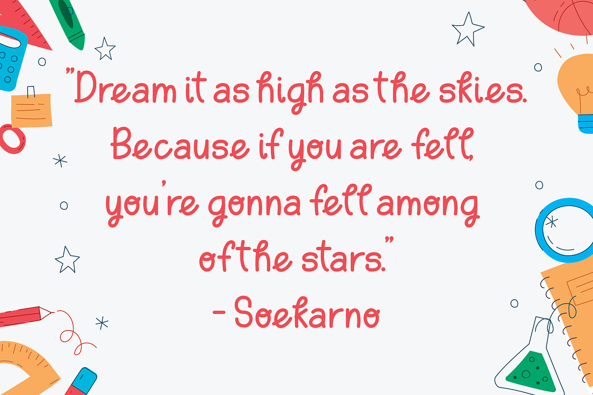 Back To School Monoline Font, a Handwritten Font by Densu Creative (Photo 5 of 9)