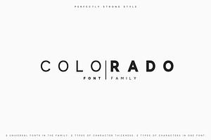 Colorado Sans Serif Family