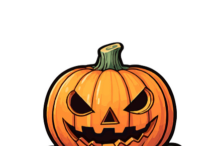 Bright orange pumpkin