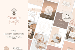 Instagram Post Templates Spiritual, a Social Media Template by The Brand Alchemists