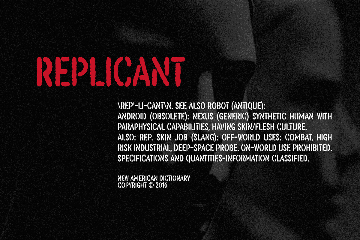 ReRun: A Stencil Font Family, a Font by Wingsart Studio (Photo 7 of 9)