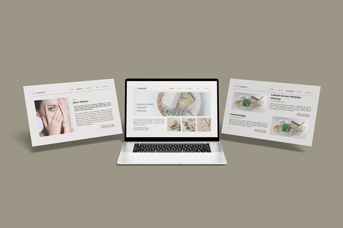 Laptop Screen Website Mockup, a Mockup by DxSLEX (Photo 5 of 5)