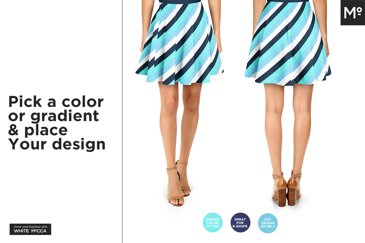 10x Women Skirts Mock-ups Set, a Pens & Pencil Mockup by Mocca Mockups Store (Photo 12 of 15)