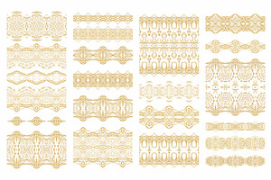 Set of seamless laced ribbons, a Texture Graphic by Dainia
