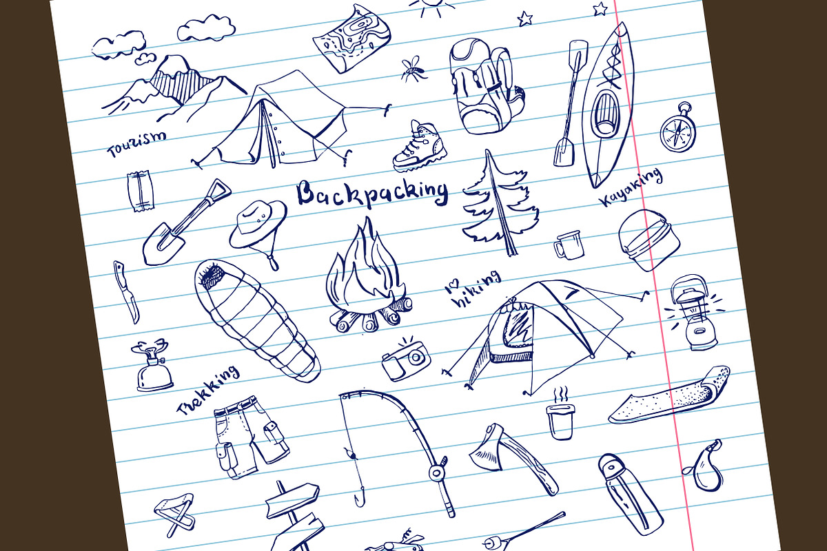 Camping doodles collection, a Food Illustration by airdynamic (Photo 2 of 4)
