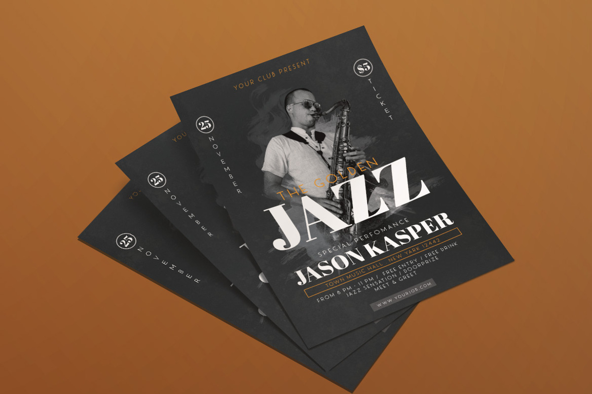 Jazz Concert Flyer, a Flyer Template by Tokosatsu (Photo 1 of 4)