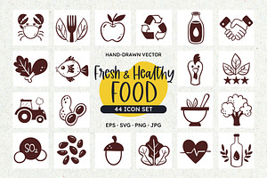 Natural Food, Diet & Allergen Icons, a Solid Icon by insemar