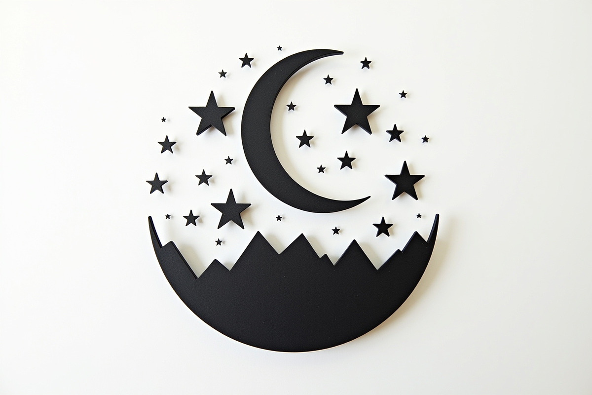 Crescent Moons and Star Silhouette, an Illustration by Amazin_art (Photo 31 of 31)
