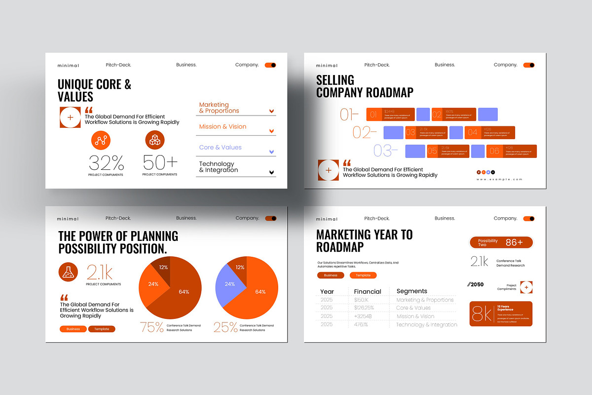 Minimal Pitch-Deck Presentation, a Presentation Template by Slide-Agency (Photo 4 of 8)