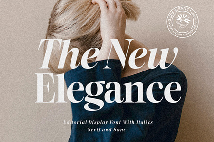 The New Elegance-Serif & Sans, a Serif Font by Mulkan Nazir
