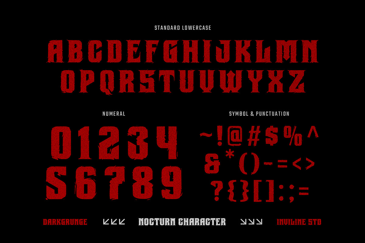 Nocturn - Display Grunge Font, a Handwritten Font by Inviline.co (Photo 5 of 15)
