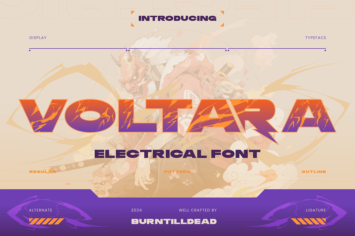 Voltara, a Serif Font by Burntilldead (Photo 1 of 18)