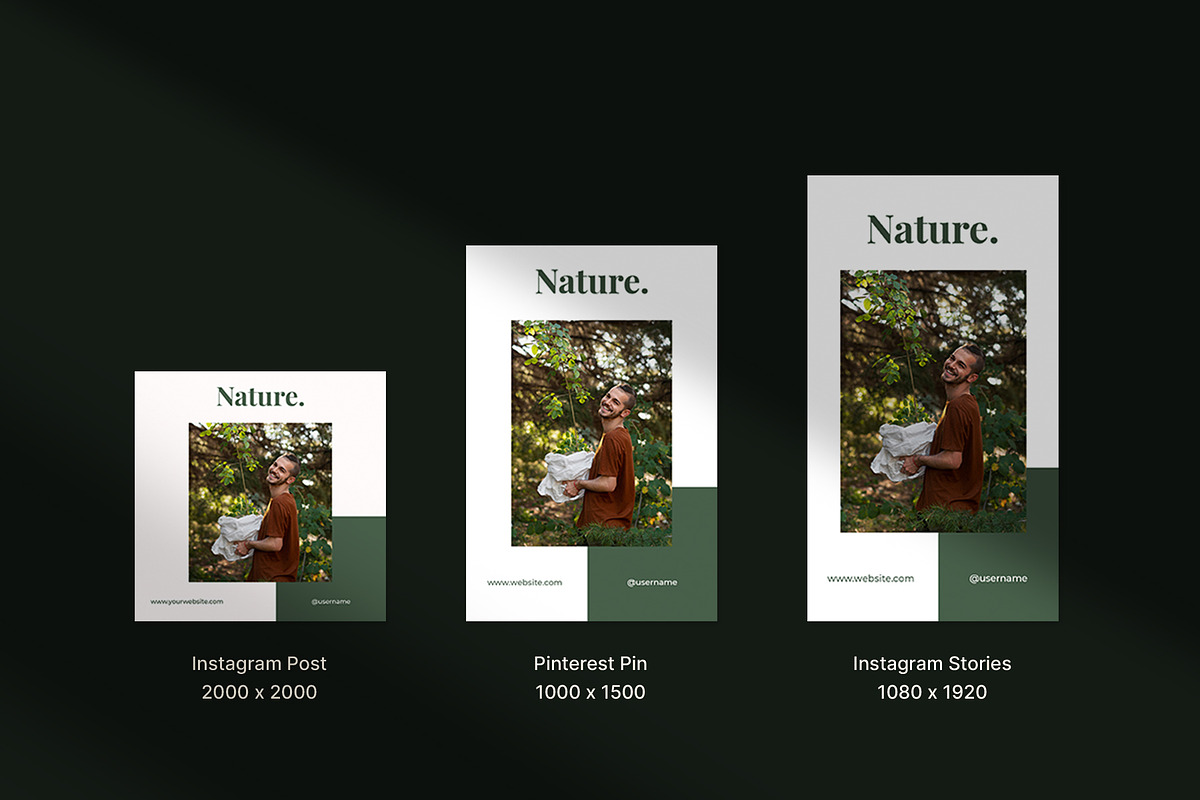 Dhara - Nature Social Media Pack, a Social Media Template by Neetlabs Studio (Photo 2 of 5)