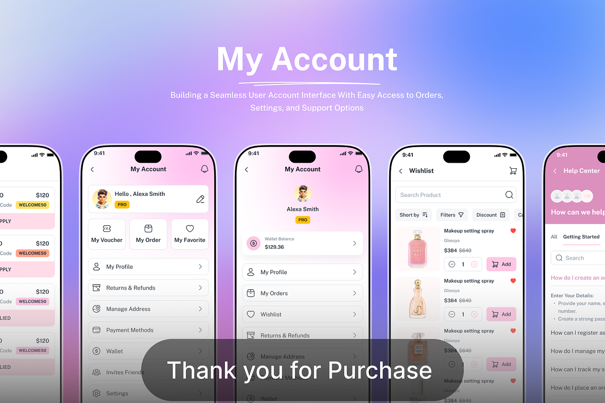 Beauty eCommerce Mobile App Figma UI, an UI Kit Template by RiveupDigital (Photo 11 of 11)