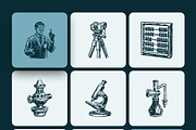 Vintage Scientific Equipment Art Set, an Education Illustration by Prosymbols (Thumbnail 7 of 10)
