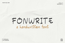 Fonwrite, Handwritten Font.