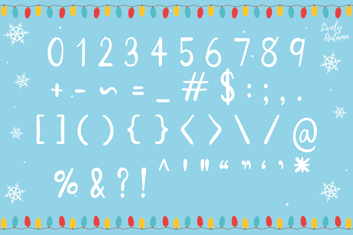 Winter Wonderland | Handwriting Font, a Handwritten Font by LivelyAutumn11.11 (Photo 5 of 5)