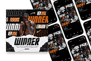 5 Boxing Instagram Post Template, a Social Media Template by OnurDemircan (Thumbnail 2 of 4)