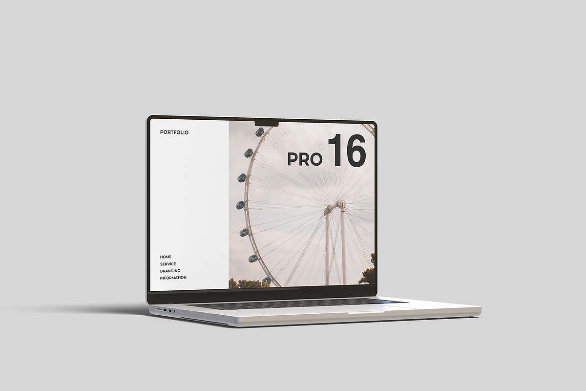 MacBook Pro 16 Mockup, a Mac Mockup by graphicpages (Photo 6 of 15)