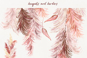 Romantic Pampas Grass Collection, a Decorative Illustration by TanyaOak (Thumbnail 2 of 7)