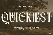 Quickiest - Elegant Serif Font