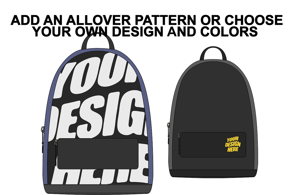 Backpack Vector Flat Mockup, a Product Mockup by Infinity Mockups (Photo 3 of 8)