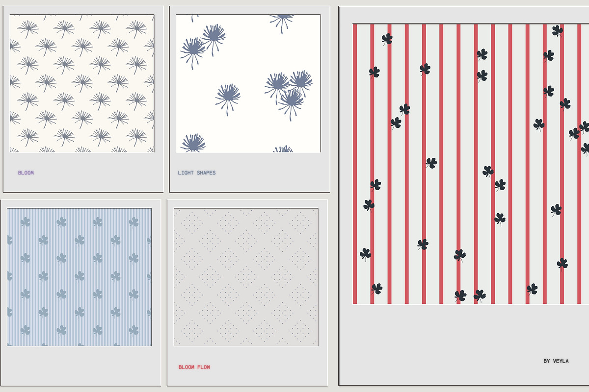 Bloom: Patterns & Illustrations, a Pattern Graphic by Veyla (Photo 5 of 23)