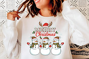 Merry Christmas Snowman PNG, an Illustration by Libby Wishes (Thumbnail 2 of 5)