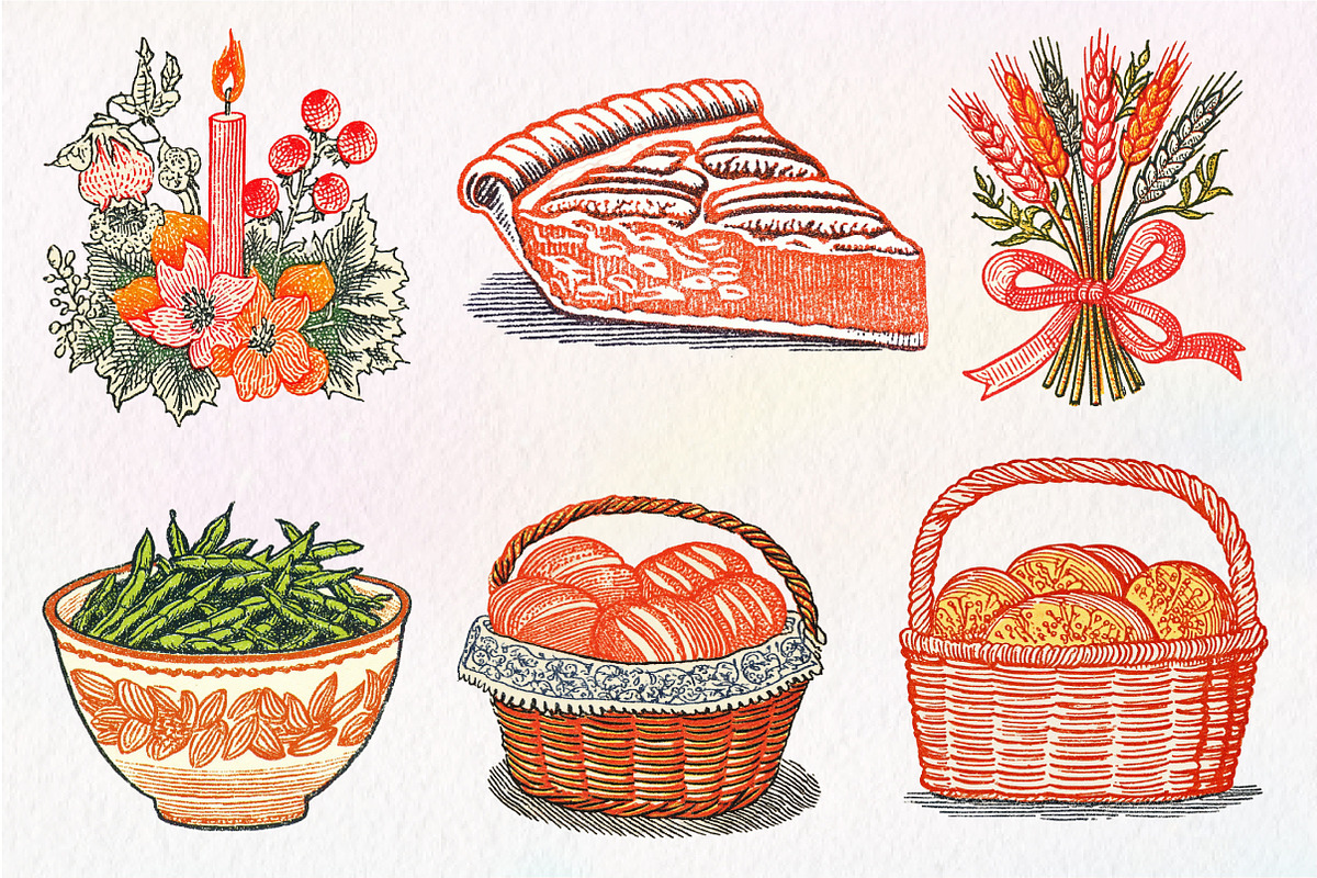 Hand Drawn Thanksgiving Clipart PNG, an Illustration by Dream Creation (Photo 7 of 7)