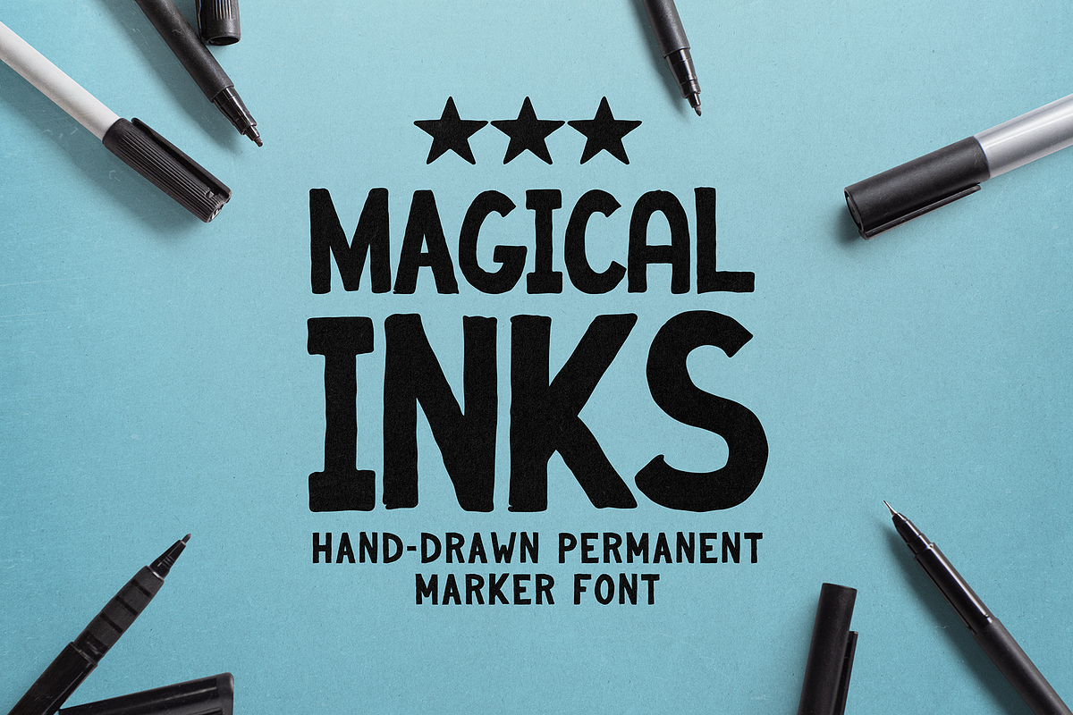 Magical Inks, a Handwritten Font by Mint Pixels (Photo 1 of 8)