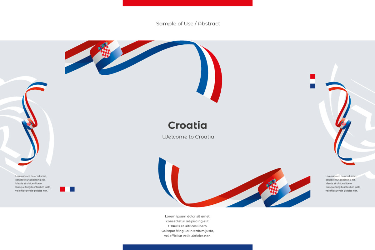 Croatia flag ribbon vector, a Templates & Theme by Simbos (Photo 9 of 9)